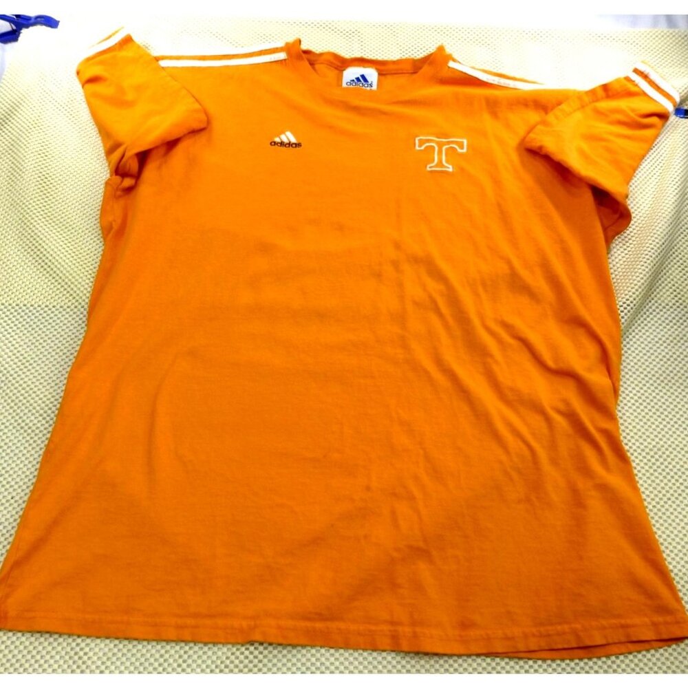 Adidas Tennessee Volunteers Orange T-Shirt Mens XL Cotton Crewneck Sports Tee